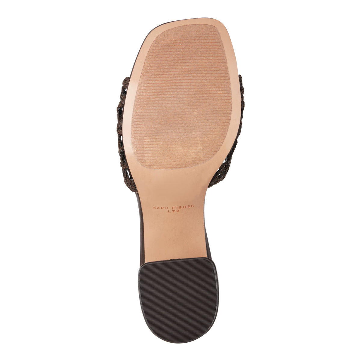 Farrel Woven Mule Sandal - Dark Brown | Marc Fisher