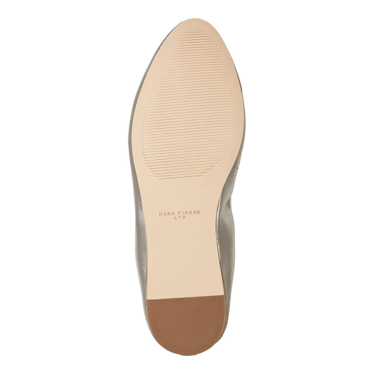 Amellie Leather Ballet Flat - Platino Leather | Marc Fisher
