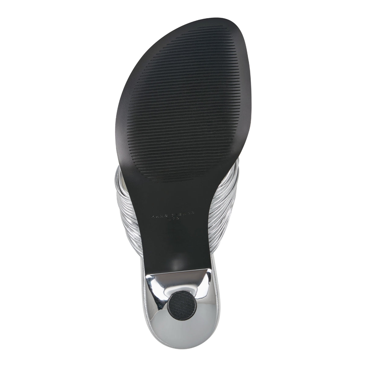 Pamilla Leather Heeled Thong Sandal - Silver Leather | Marc Fisher