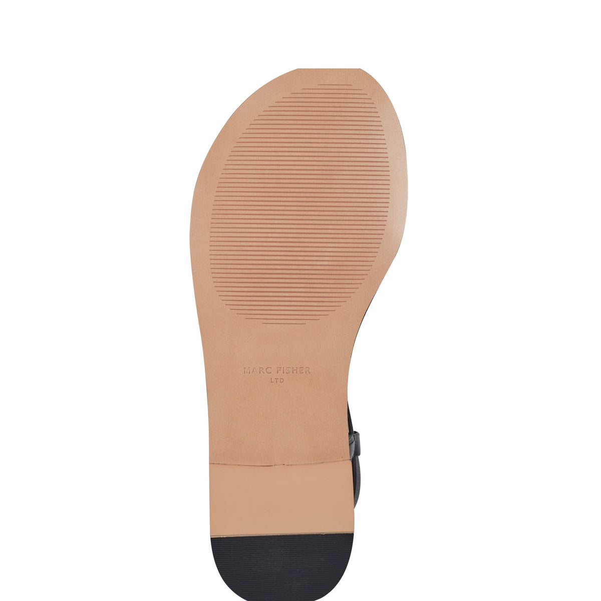 Lille Thong Flat Leather Sandal - Black Leather | Marc Fisher