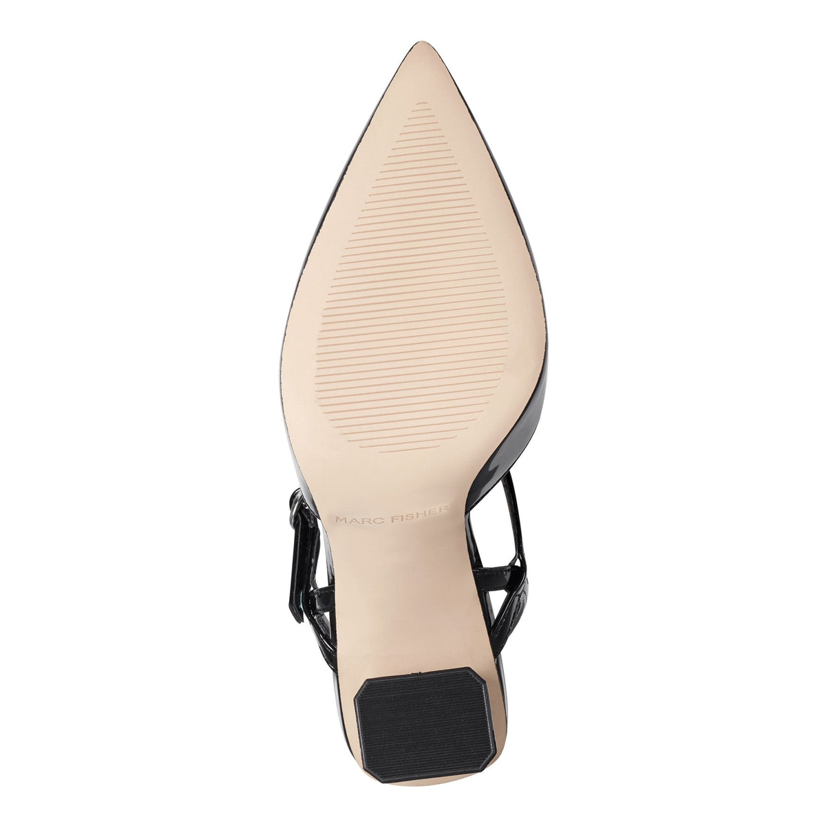 Doster Pointy Toe Slingback - Black Patent | Marc Fisher