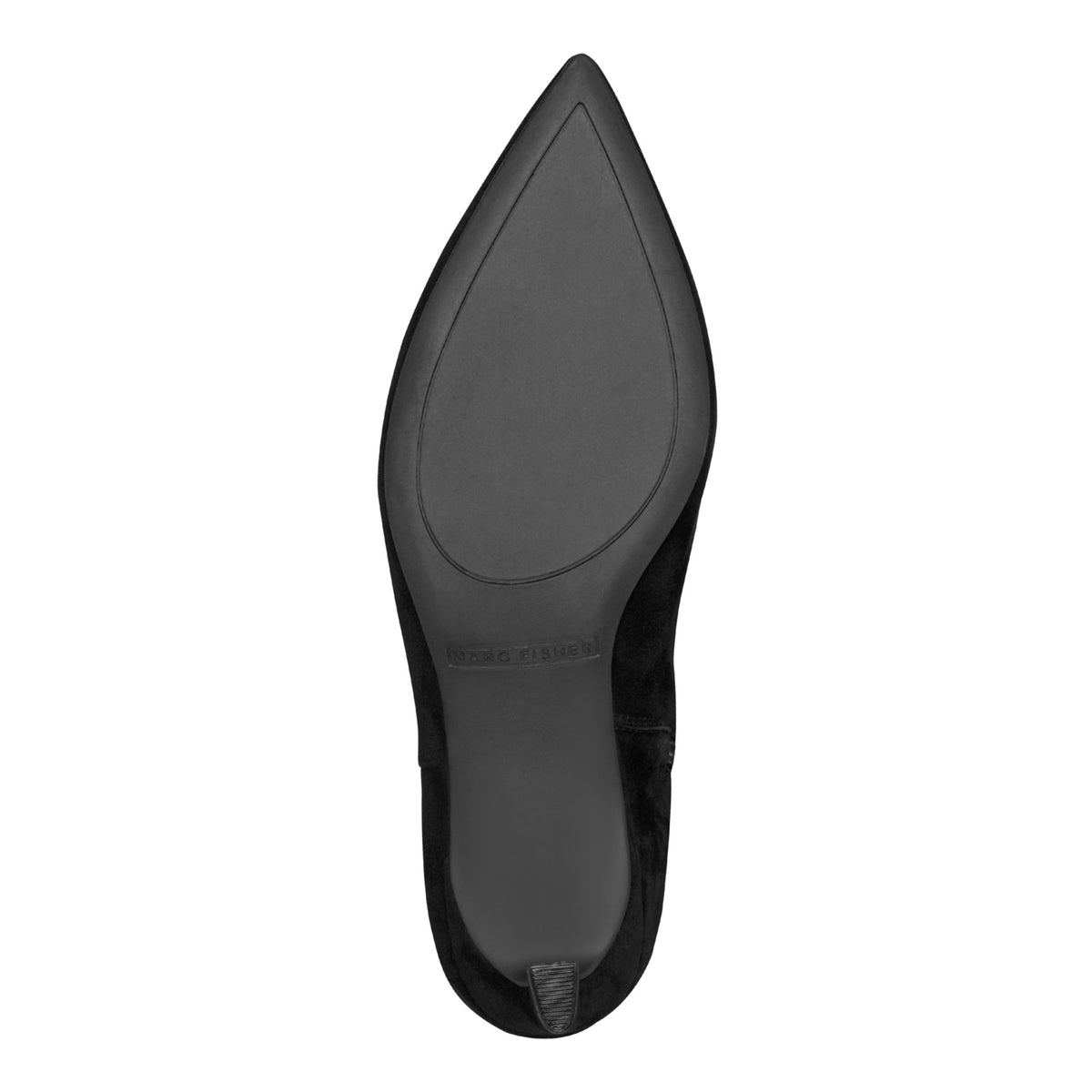Lucinda Kitten Heel Leather Boot - Black Suede | Marc Fisher