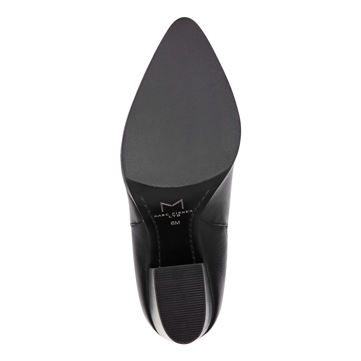 Alva Pointy Toe Leather Bootie - Black Leather | Marc Fisher