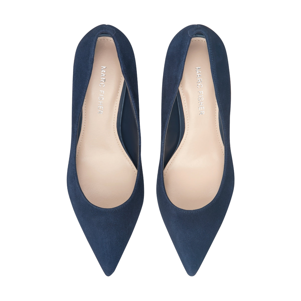 Alola Pump - Dark Blue Suede | Marc Fisher