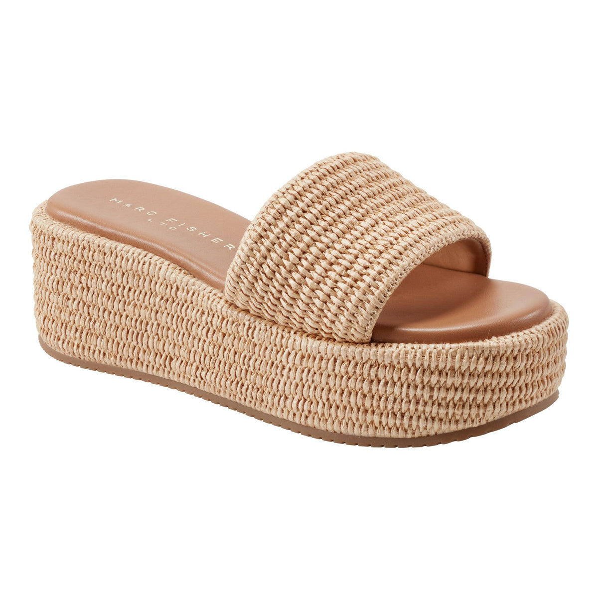 Daylin Flatform Sandal - Natural Raffia | Marc Fisher