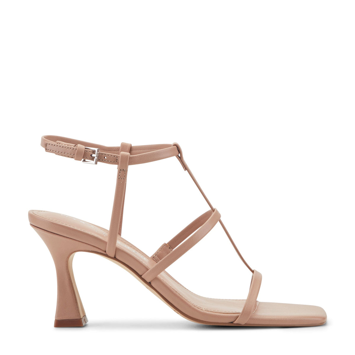 Dennie Strappy Leather Dress Sandal - Natural Leather | Marc Fisher