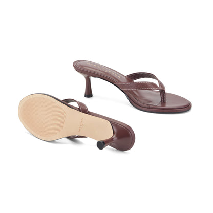 Antonia Leather Thong Sandal - Merlot Leather | Marc Fisher