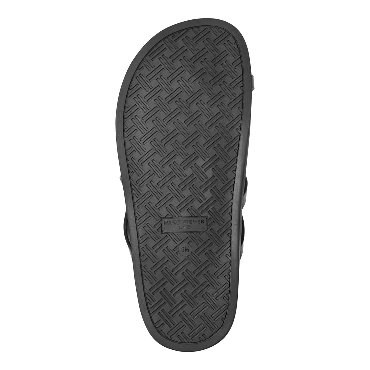 Braidey Strappy Flat Leather Sandal - Black Leather | Marc Fisher