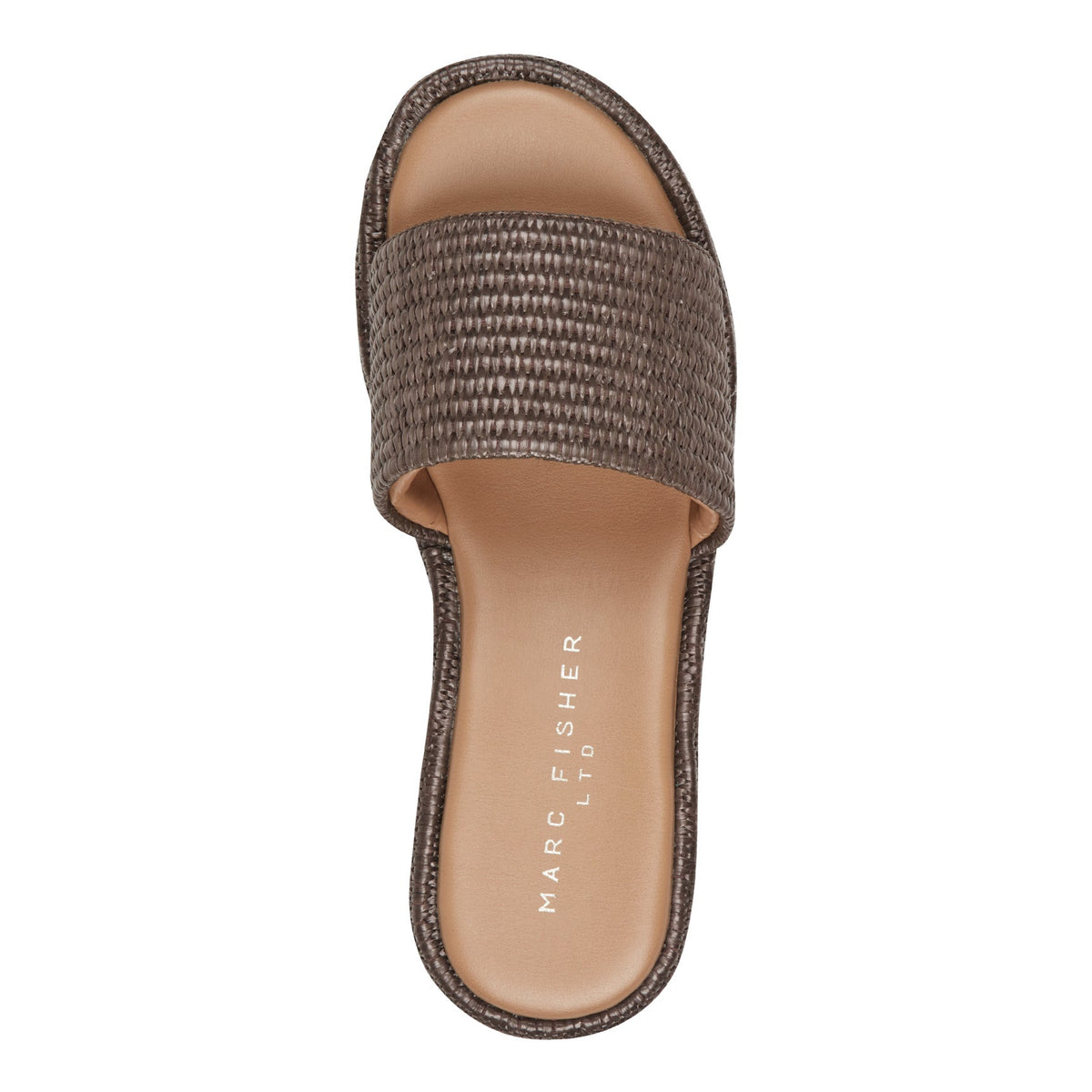 Daylin Flatform Sandal - Brown Raffia | Marc Fisher