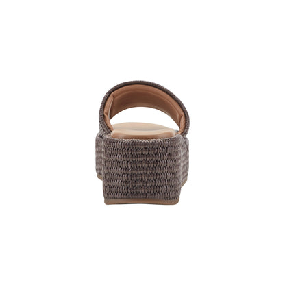 Daylin Flatform Sandal - Brown Raffia | Marc Fisher