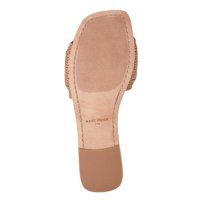 Nalena Flat Slide Sandal - Natural | Marc Fisher