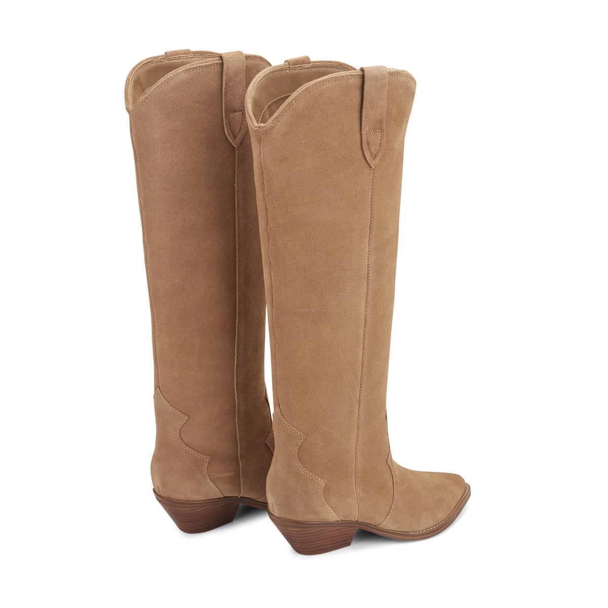 Ander Leather Western Boot - Medium Natural Suede | Marc Fisher