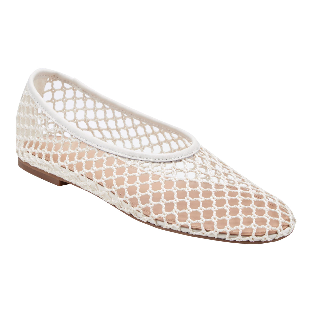 Jazlyn Mesh Ballet Flat - Ivory Mesh | Marc Fisher