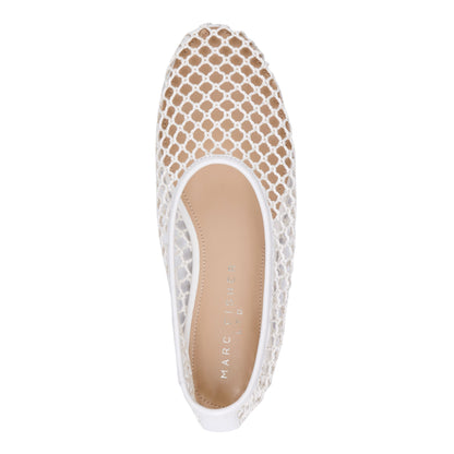Jazlyn Mesh Ballet Flat - Ivory Mesh | Marc Fisher