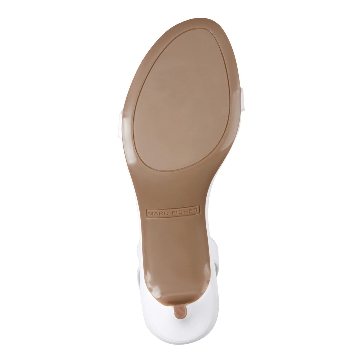 Salla Slingback Kitten Heel Sandal - White Patent | Marc Fisher
