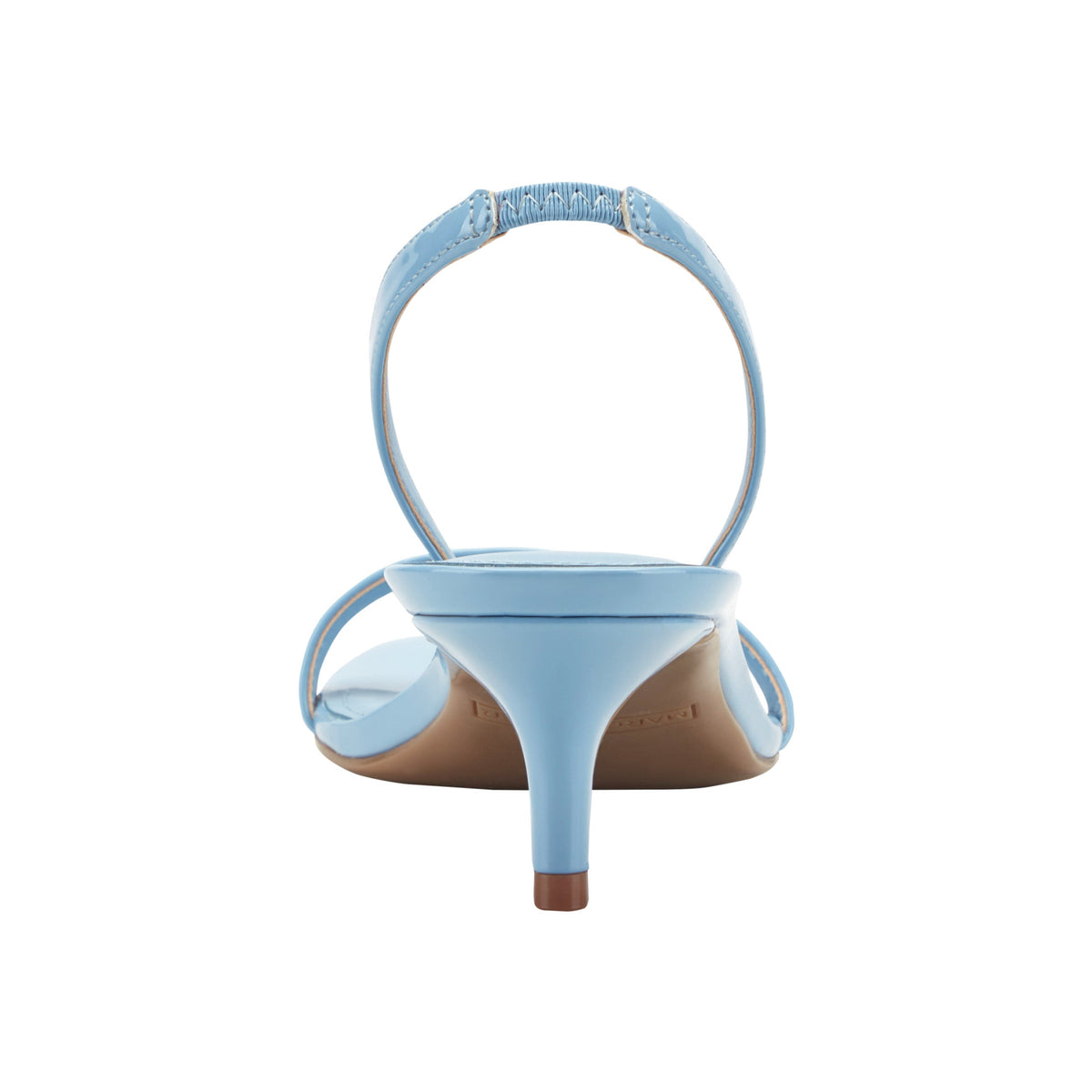 Salla Slingback Kitten Heel Sandal - Light Blue Patent | Marc Fisher