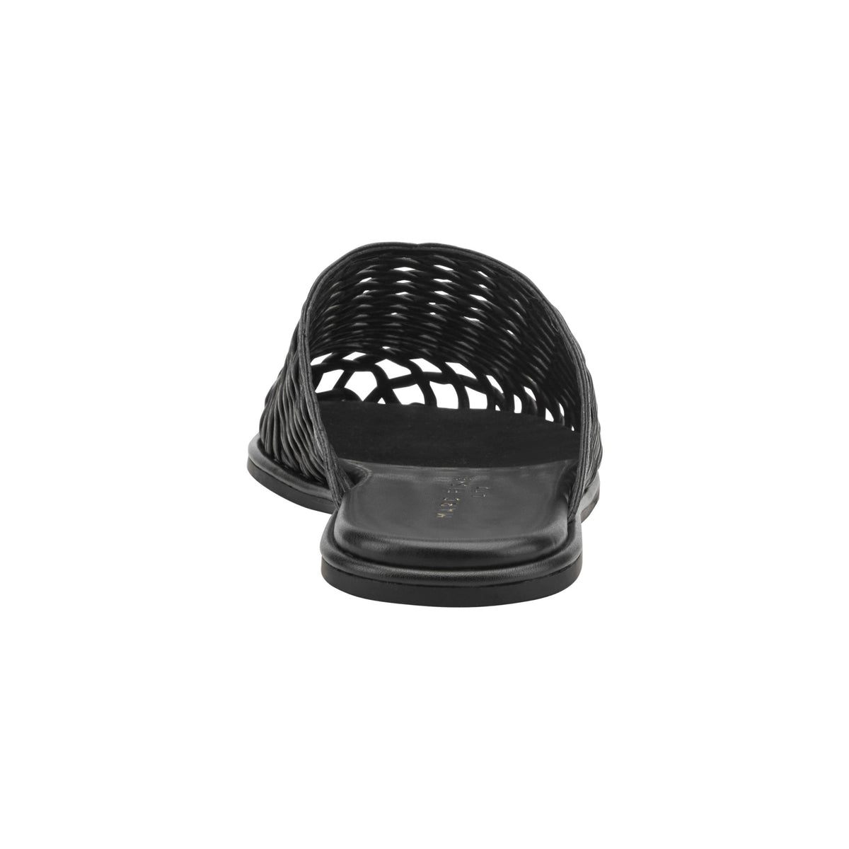Lynzi Woven Leather Mule - Black Leather | Marc Fisher