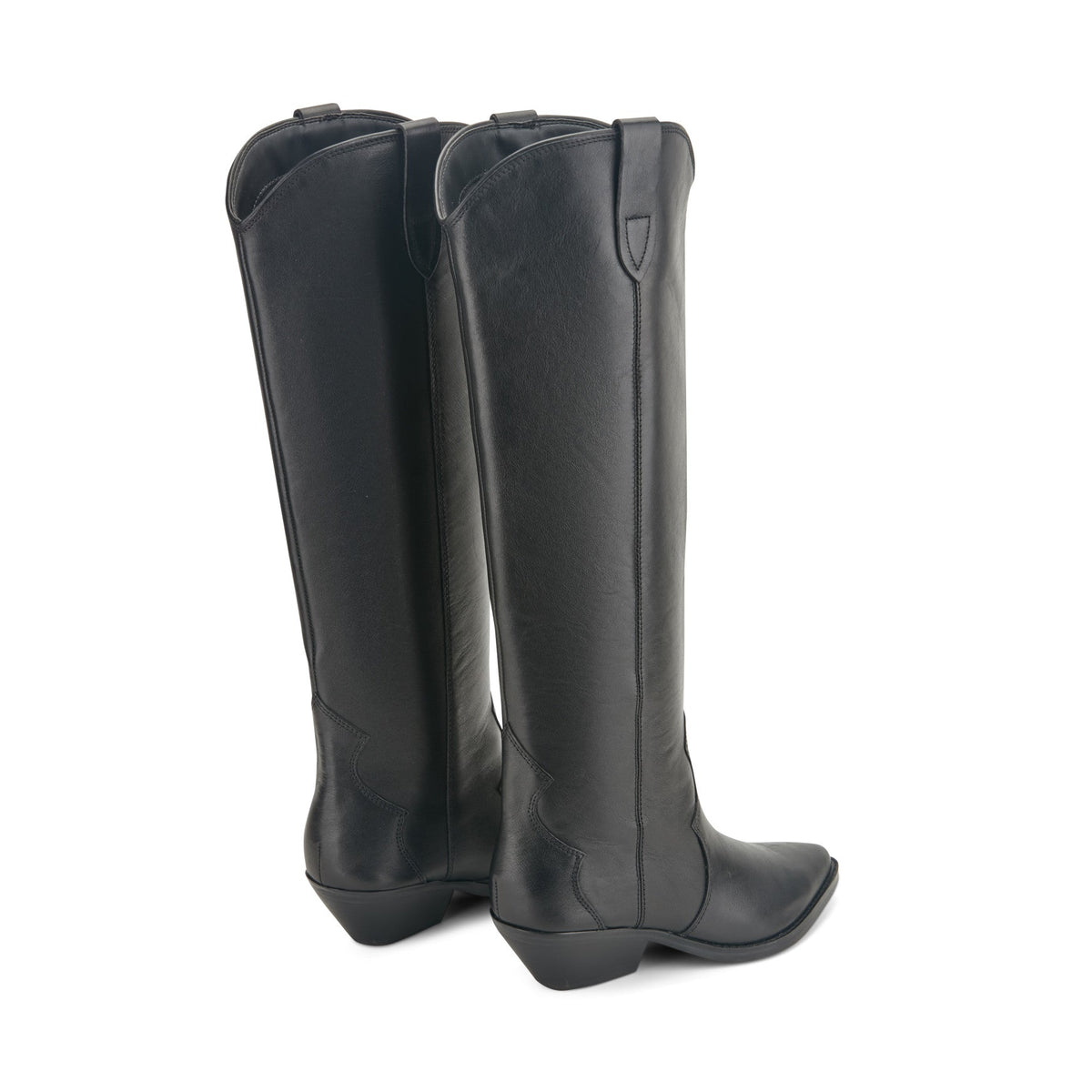 Ander Leather Western Boot - Black Leather | Marc Fisher