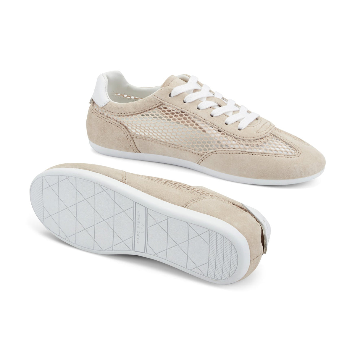 Lexxy Suede Mesh Sneaker - Natural Suede/Mesh | Marc Fisher