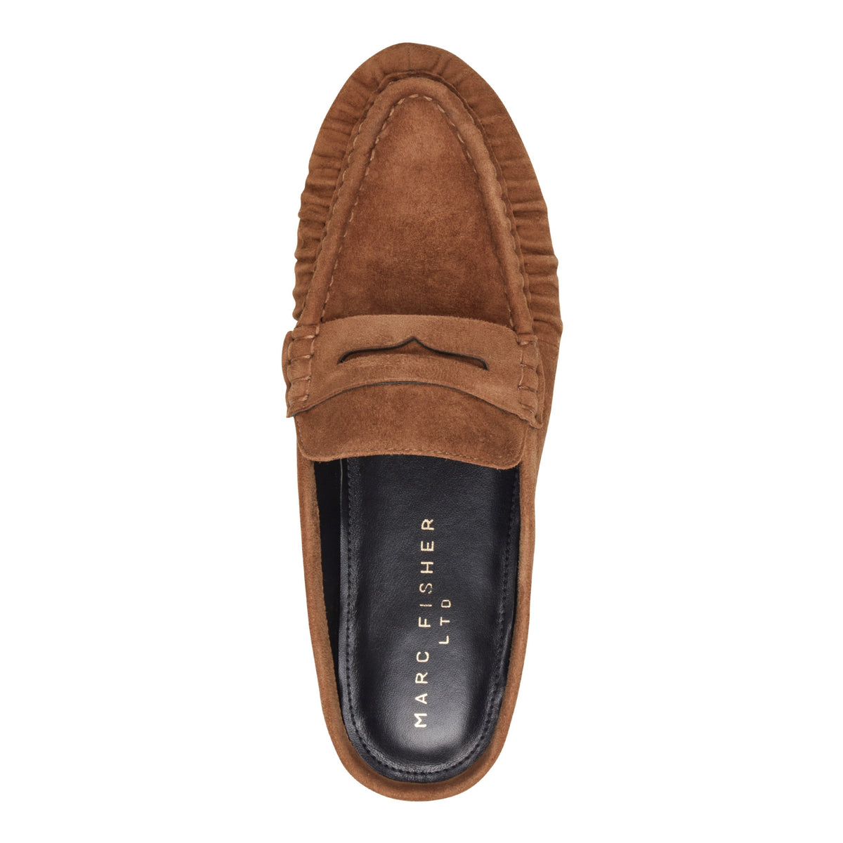 Jaynie Leather Mule Loafer - Natural Suede | Marc Fisher