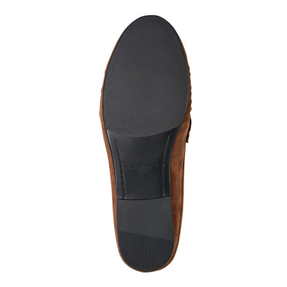 Jaynie Leather Mule Loafer - Natural Suede | Marc Fisher