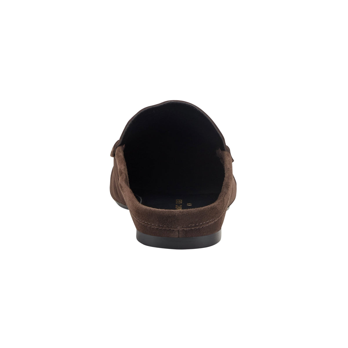 Jaynie Leather Mule Loafer - Dark Brown Suede | Marc Fisher