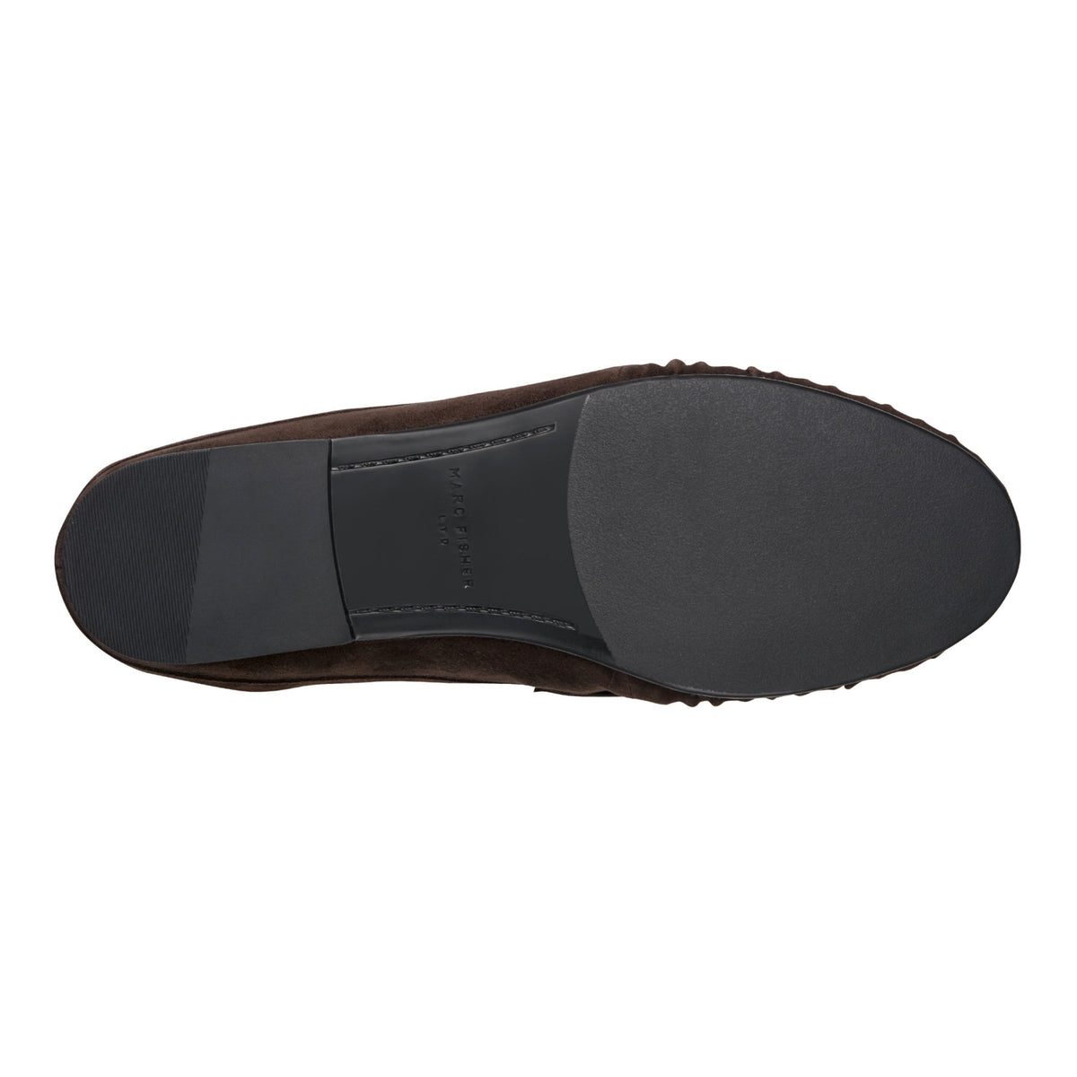 Jaynie Leather Mule Loafer - Dark Brown Suede | Marc Fisher