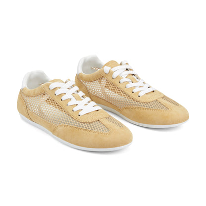 Lexxy Suede Mesh Sneaker - Yellow Suede/Mesh | Marc Fisher