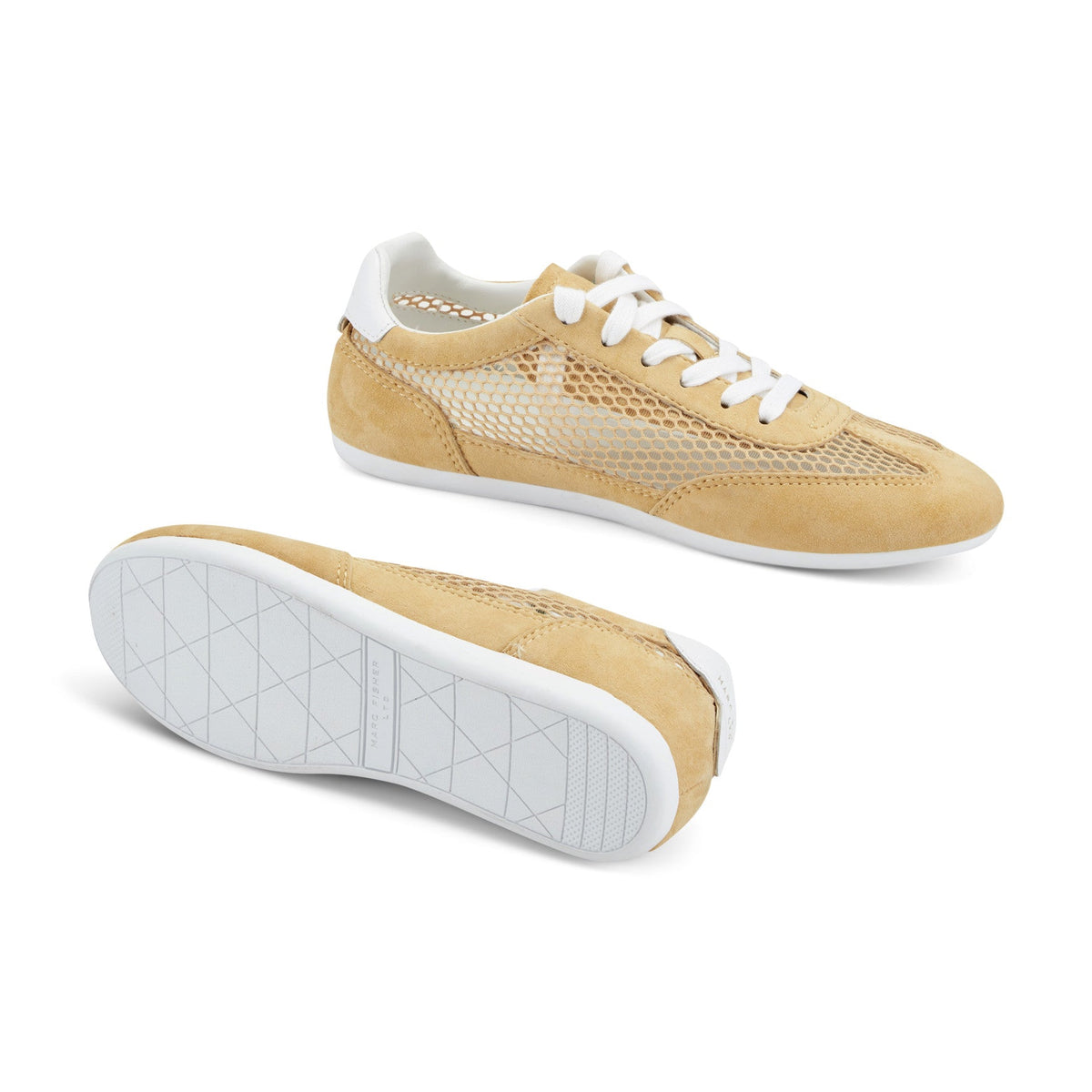 Lexxy Suede Mesh Sneaker - Yellow Suede/Mesh | Marc Fisher