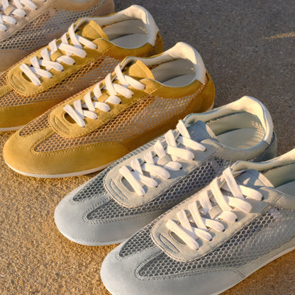 Lexxy Suede Mesh Sneaker - Yellow Suede/Mesh | Marc Fisher