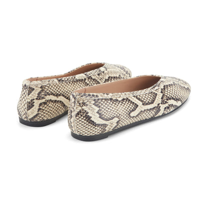 Gradi Leather Ballet Flat - Snake Printed Leather | Marc Fisher