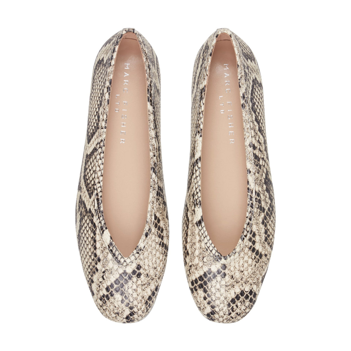 Gradi Leather Ballet Flat - Snake Printed Leather | Marc Fisher