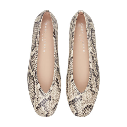 Gradi Leather Ballet Flat - Snake Printed Leather | Marc Fisher