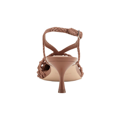Reagan Woven Leather Pump - Natural Leather | Marc Fisher