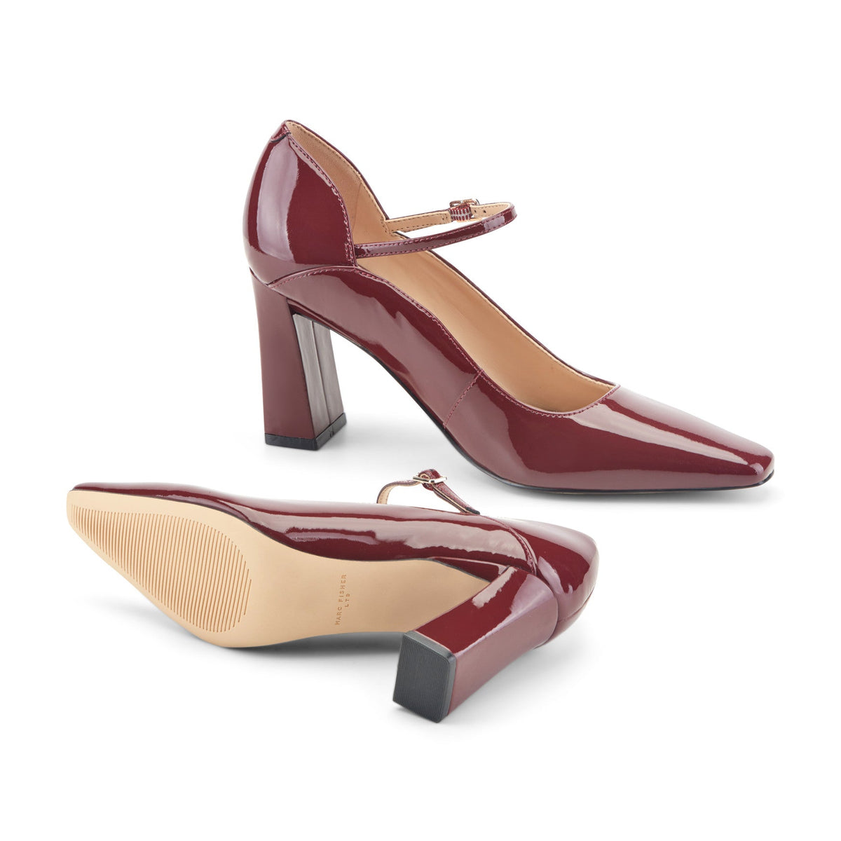 Genevie Mary Jane Pump - Red Patent Leather | Marc Fisher