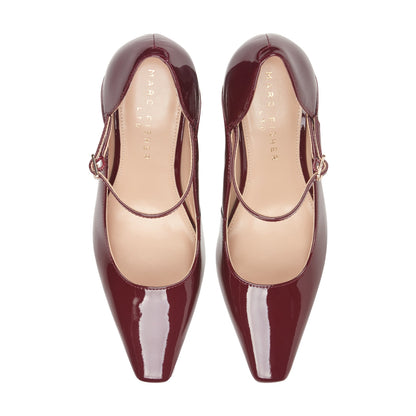 Genevie Mary Jane Pump - Red Patent Leather | Marc Fisher