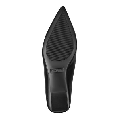 Malley Leather Wedge Mule - Black Leather | Marc Fisher