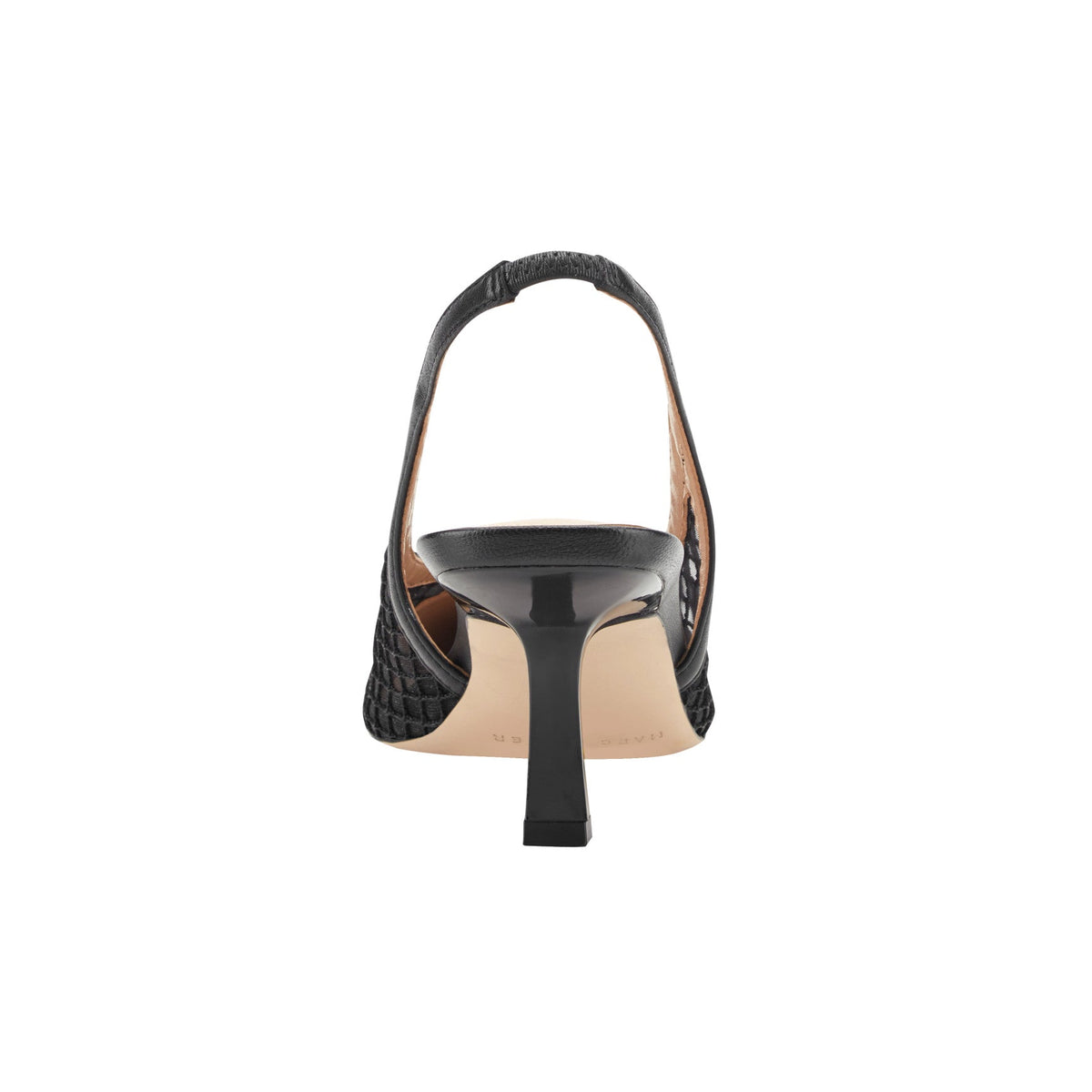 Gipsi Mesh Slingback Kitten Heel Pump - Black Mesh | Marc Fisher