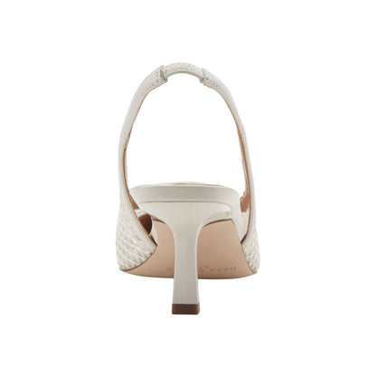 Gipsi Mesh Slingback Kitten Heel Pump - Ivory Mesh | Marc Fisher