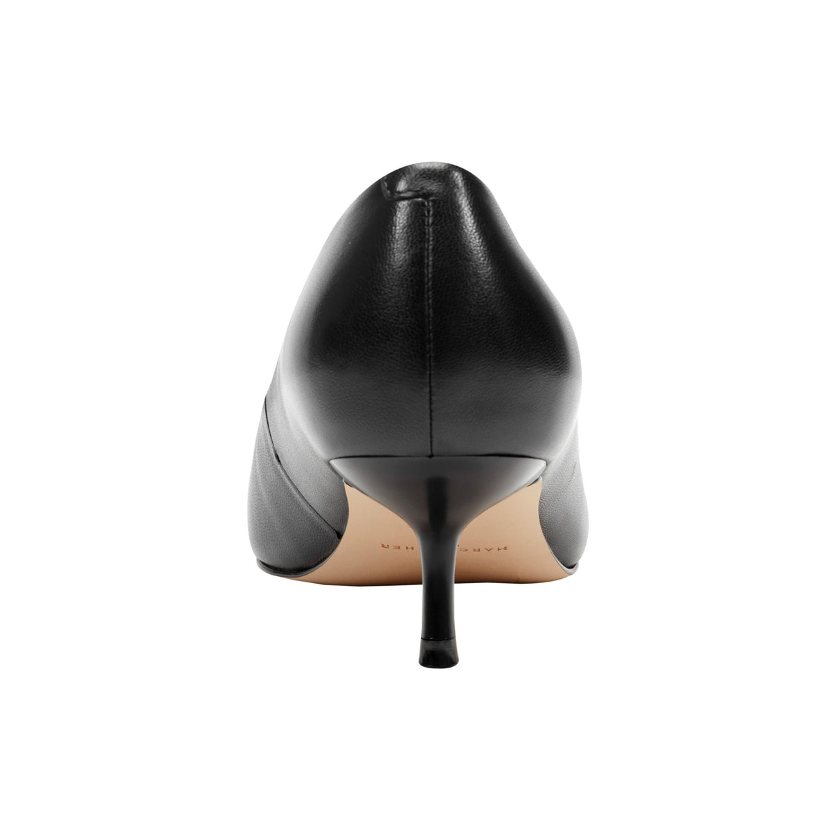 Calynna Leather Kitten Heel Pump - Black Leather | Marc Fisher