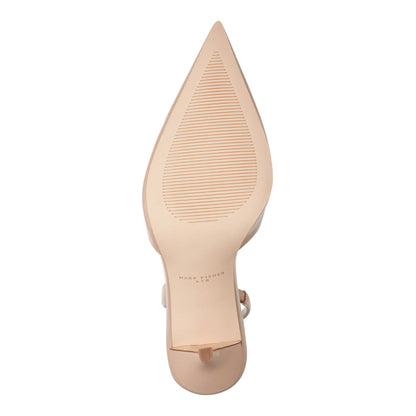 Noland Leather Slingback Pump - Natural Leather | Marc Fisher