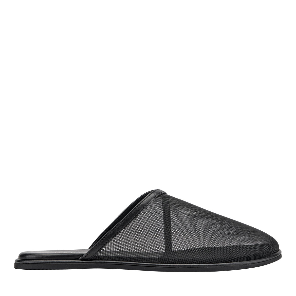 Larissa Mesh Flat Mule - Black Mesh | Marc Fisher
