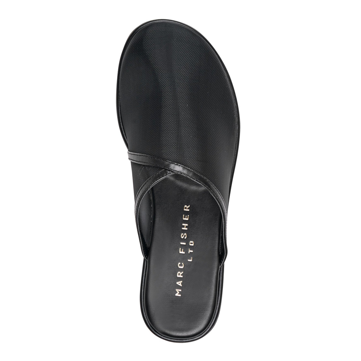 Larissa Mesh Flat Mule - Black Mesh | Marc Fisher