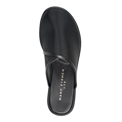 Larissa Mesh Flat Mule - Black Mesh | Marc Fisher
