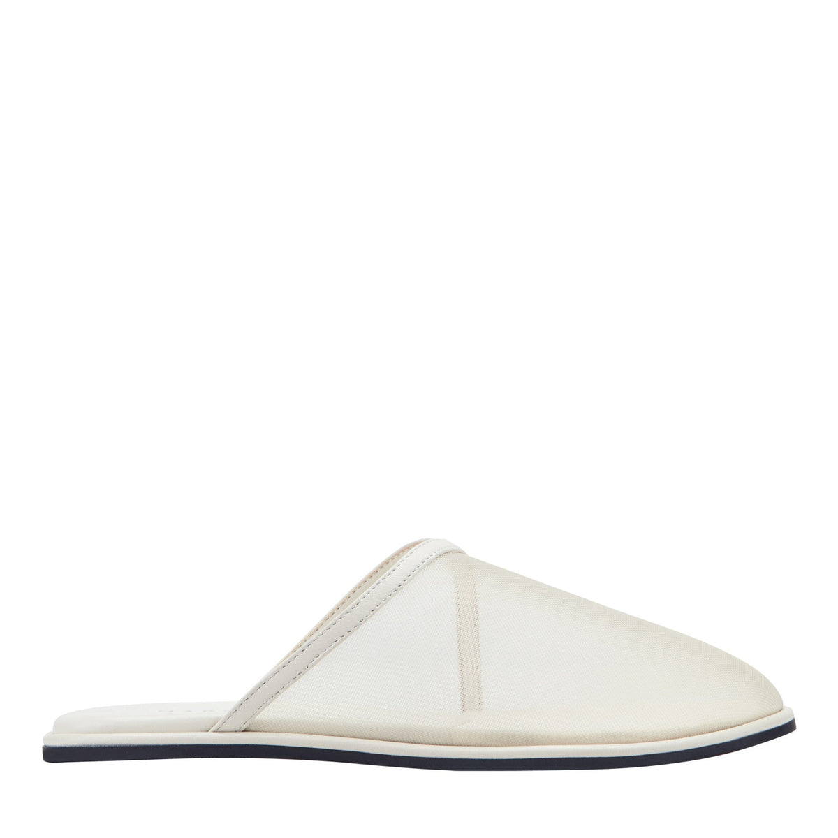 Larissa Mesh Flat Mule - White Mesh | Marc Fisher
