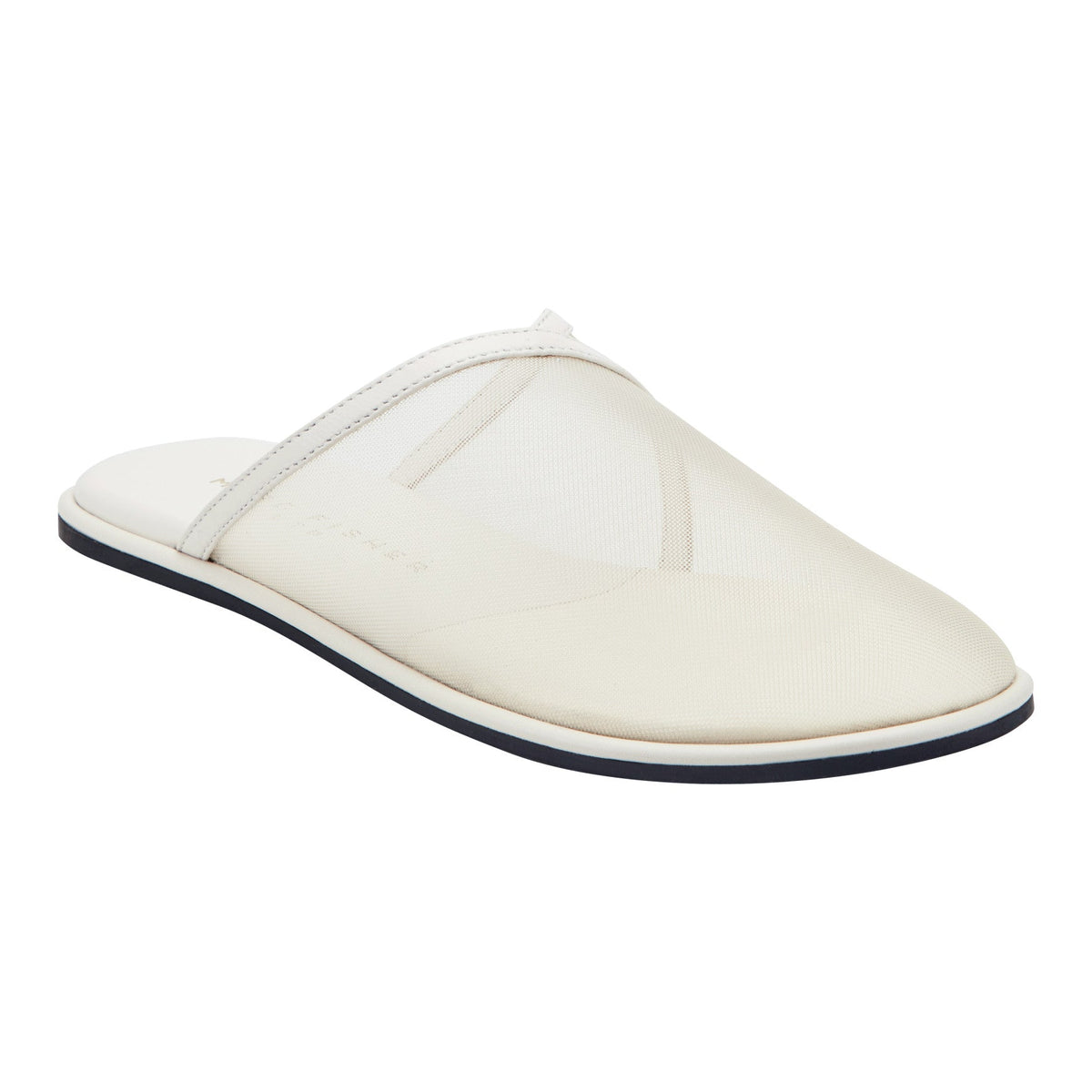 Larissa Mesh Flat Mule - White Mesh | Marc Fisher