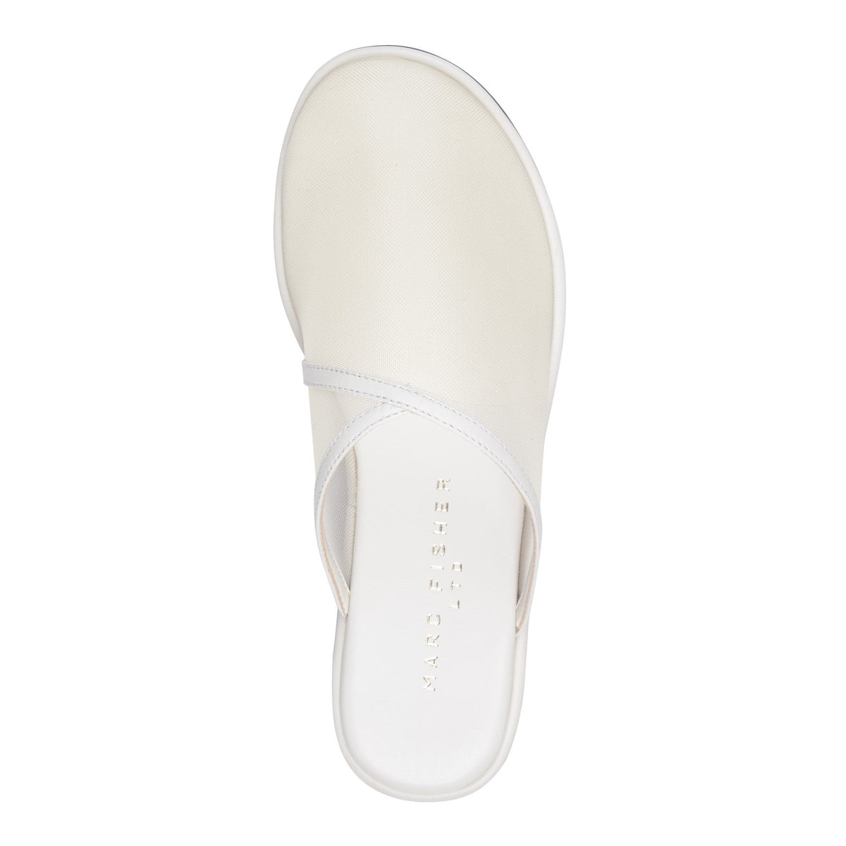 Larissa Mesh Flat Mule - White Mesh | Marc Fisher