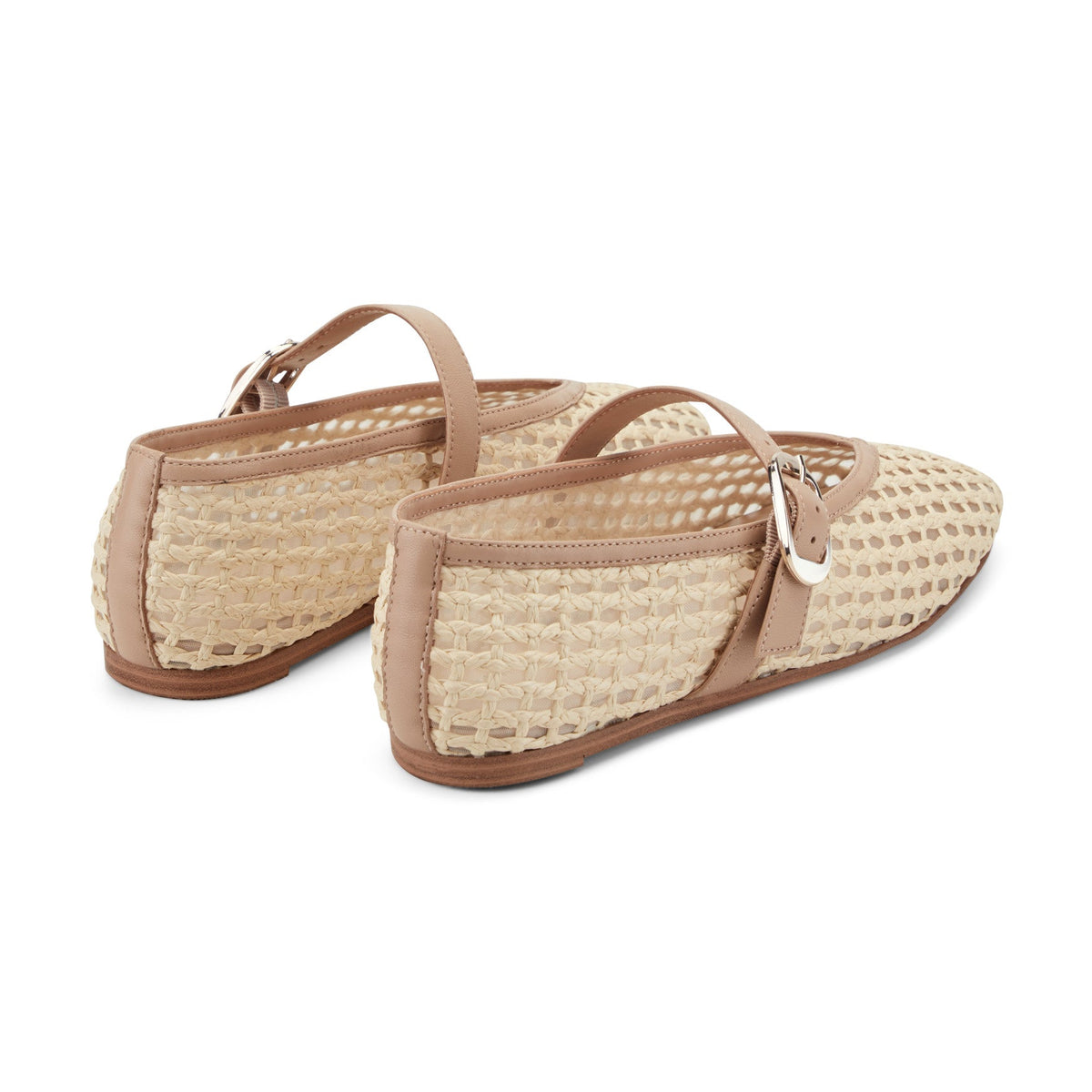 Godea Mary Jane Ballet Flat - Light Natural Raffia | Marc Fisher