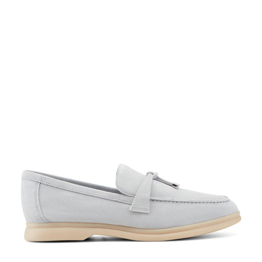 Yanelli Casual Leather Loafer - Light Blue Suede | Marc Fisher