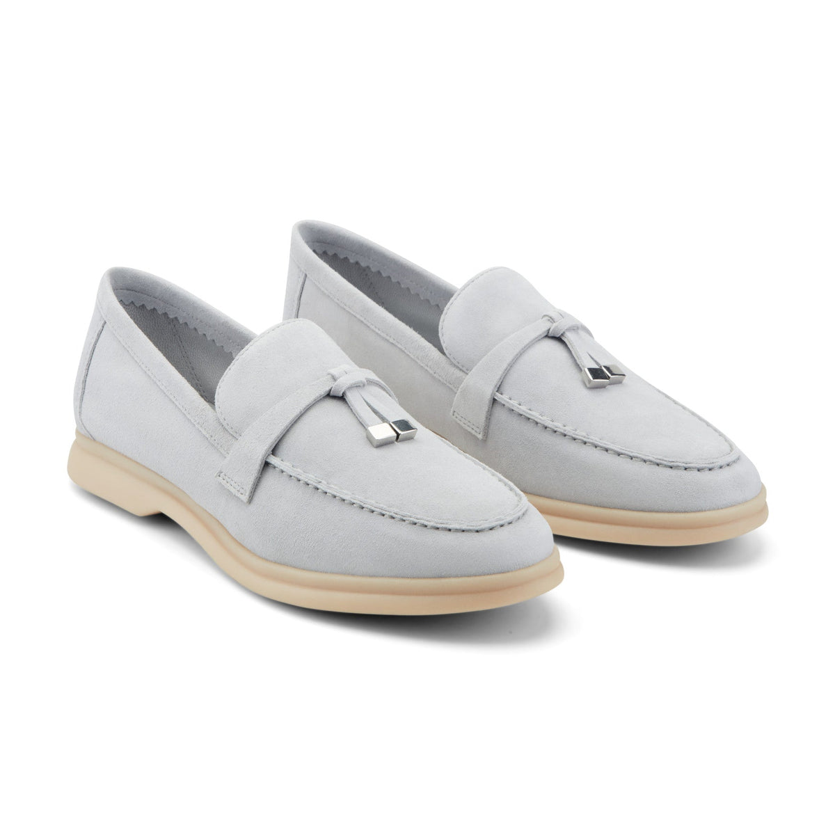 Yanelli Casual Leather Loafer - Light Blue Suede | Marc Fisher